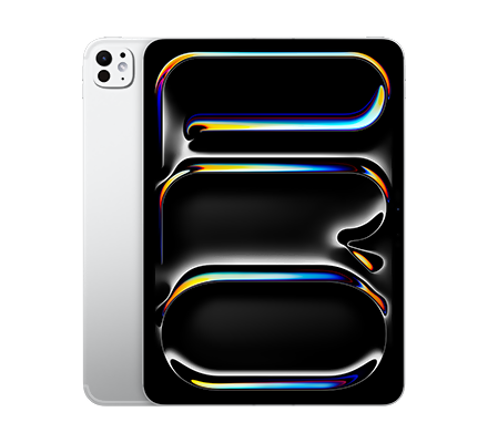 آيباد برو Apple M5 حجم 13 بوصة واي فاي + خلوي 1TB زجاج عادي - فضي